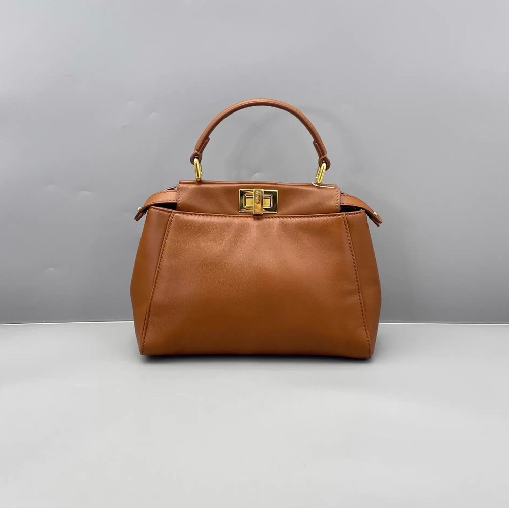Fendi Tan Leather Satchel - Picture 4 of 9